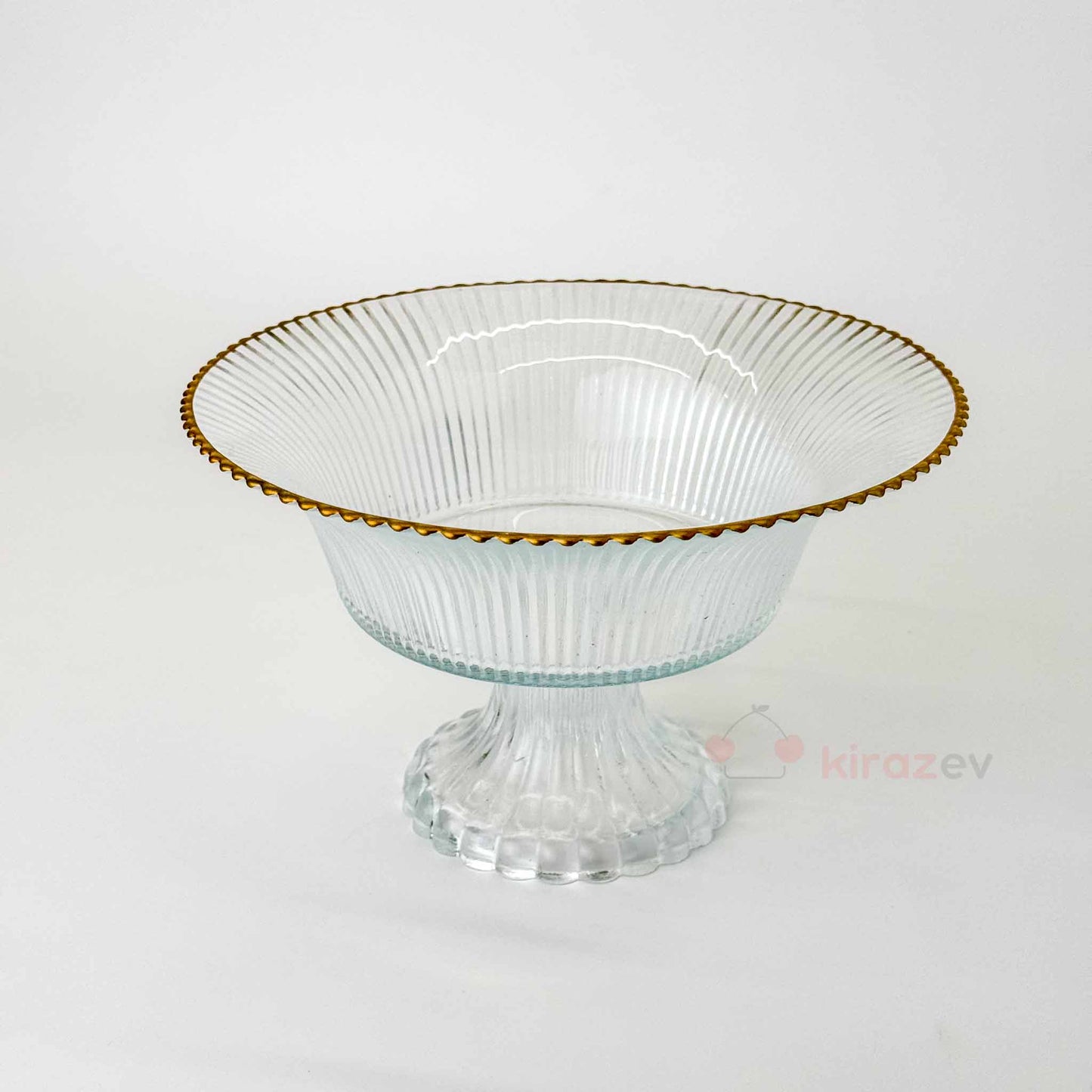 Rays Yaldızlı Ayaklı Servis Kase