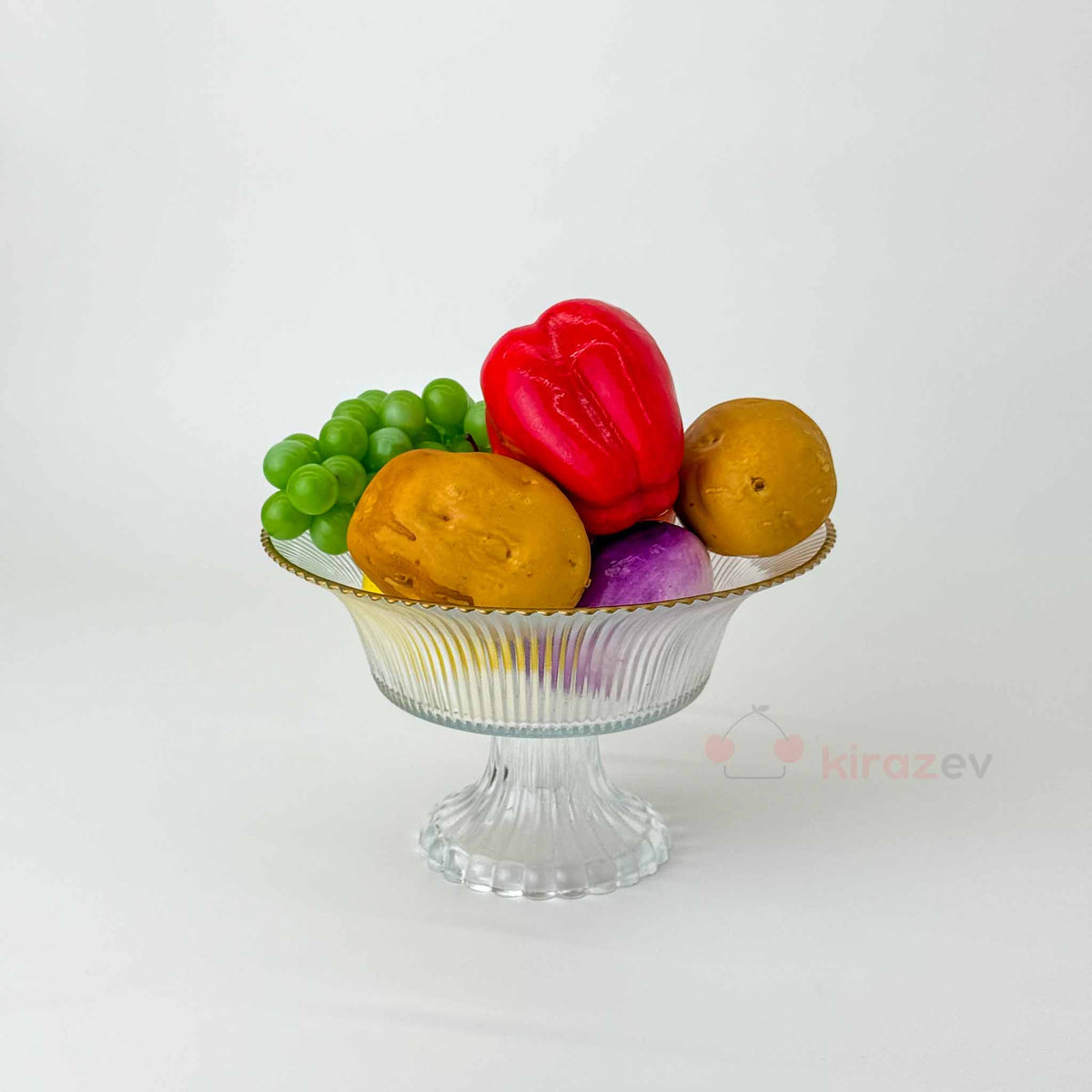 Rays Yaldızlı Ayaklı Servis Kase