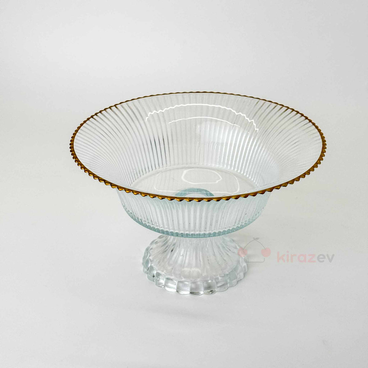 Rays Yaldızlı Ayaklı Servis Kase