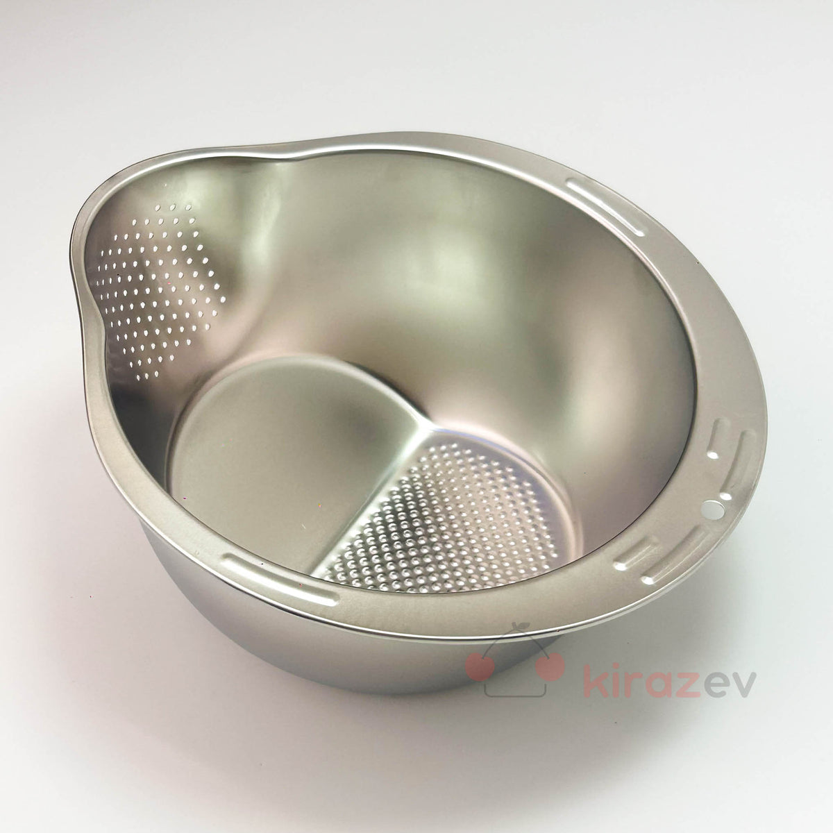 Çelik Rende ve Süzgeçli Hazırlık Kabı – 3’ü 1 Arada