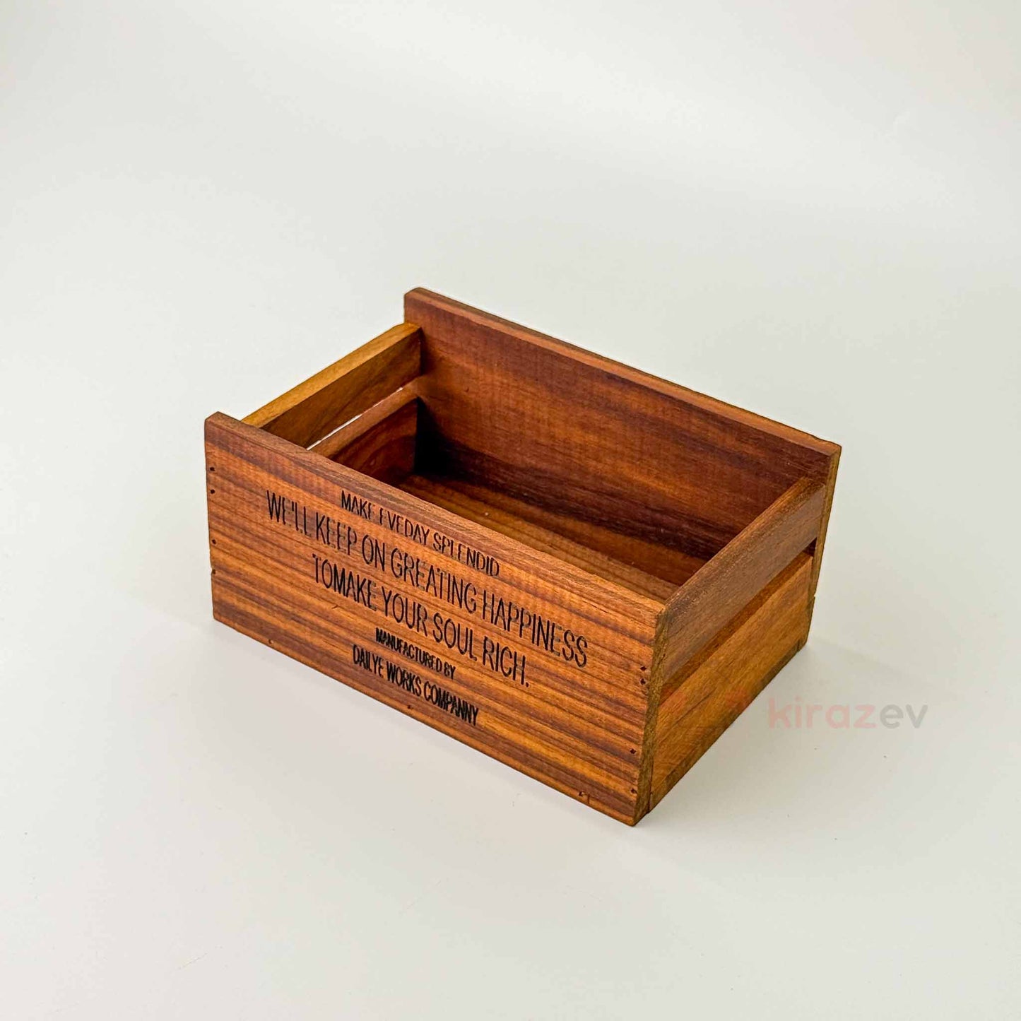 Retro Organizer Düzenleyici Kutu Ahşap Kasa Küçük