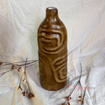 Dalgalı Seramik Vazo – Kabartma Dokulu