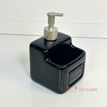 Seramik Hazneli Sıvı Sabunluk, Siyah