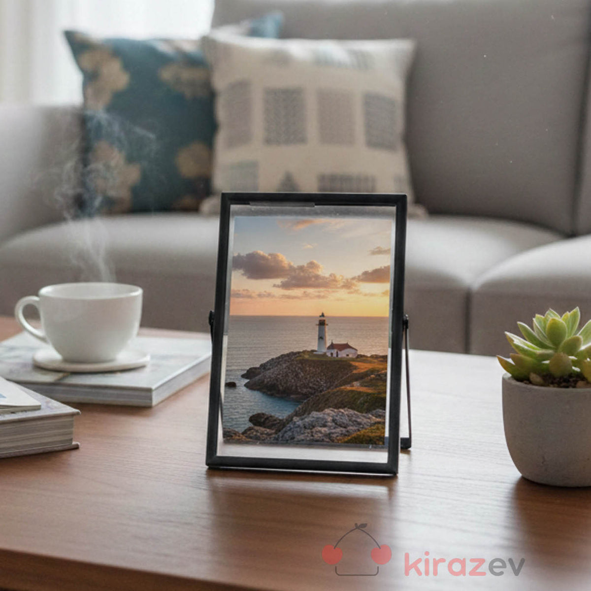 Siyah Metal Fotoğraf Çerçevesi 10x15 cm