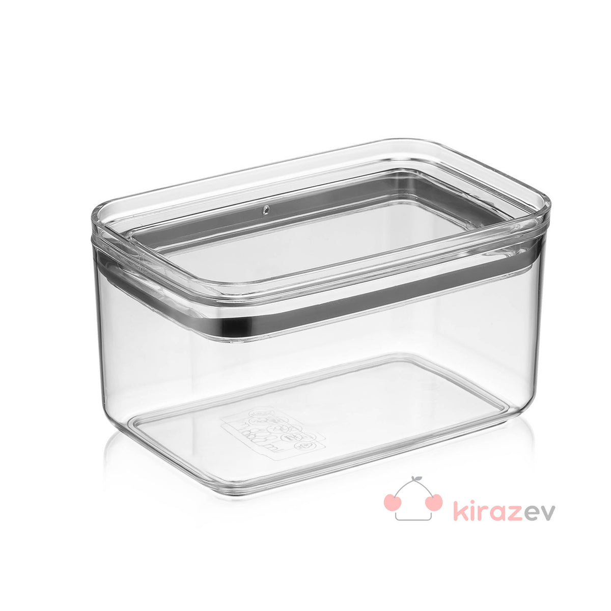 Soft Chef Dikdörtgen Erzak Saklama Kabı 1000 ml - Kiraz Ev