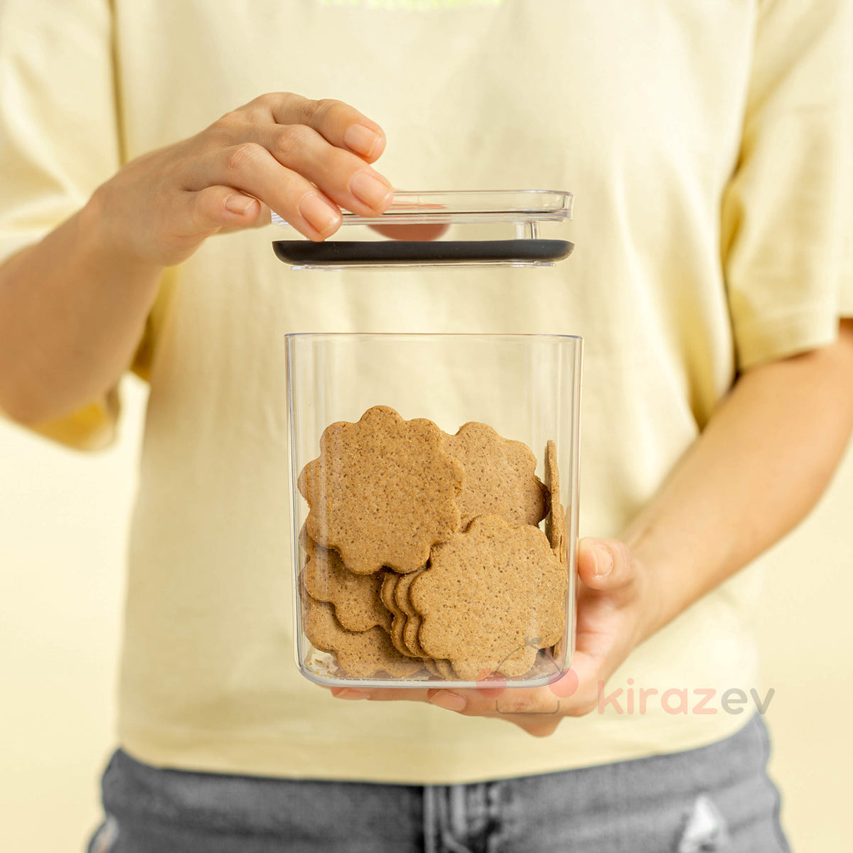 Soft Chef Kare Erzak Saklama Kabı 1000 ml