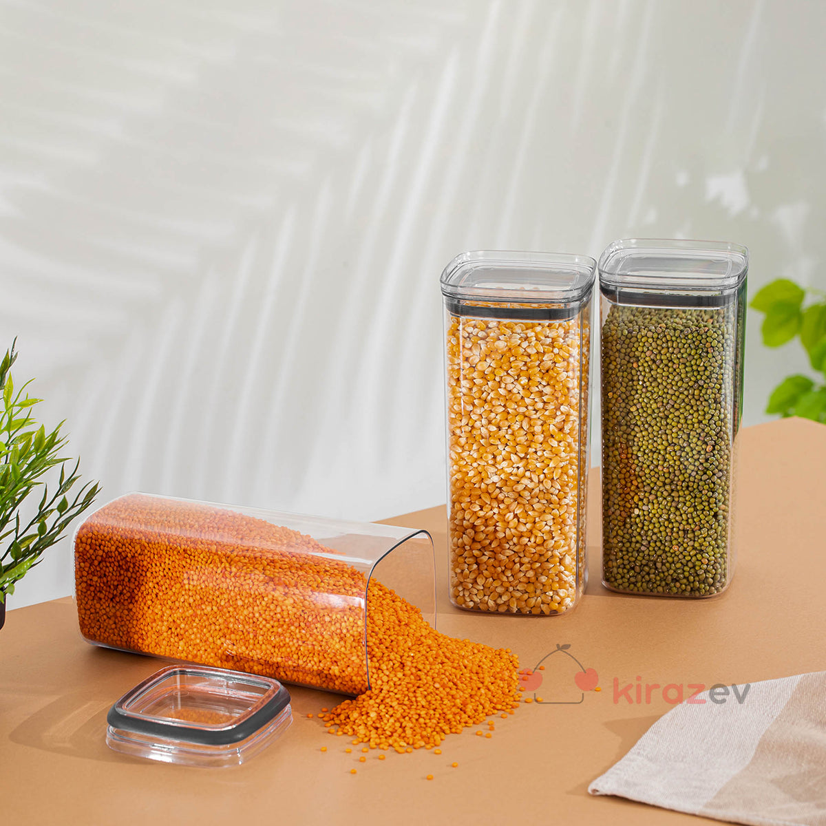 Soft Chef Kare Erzak Saklama Kabı 2100 ml