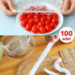 100’lü Tabak Bonesi Seti – Esnek Streç Gıda Koruma Kapakları