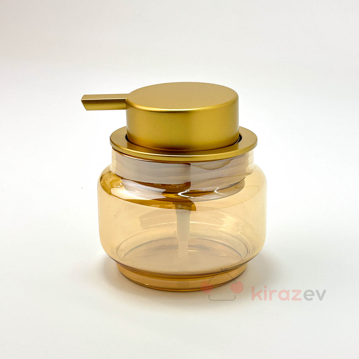 Tombul Kısa Sıvı Sabunluk Altın Kapaklı