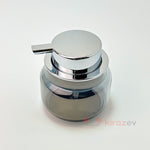 Tombul Kısa Sıvı Sabunluk Gümüş Kapaklı