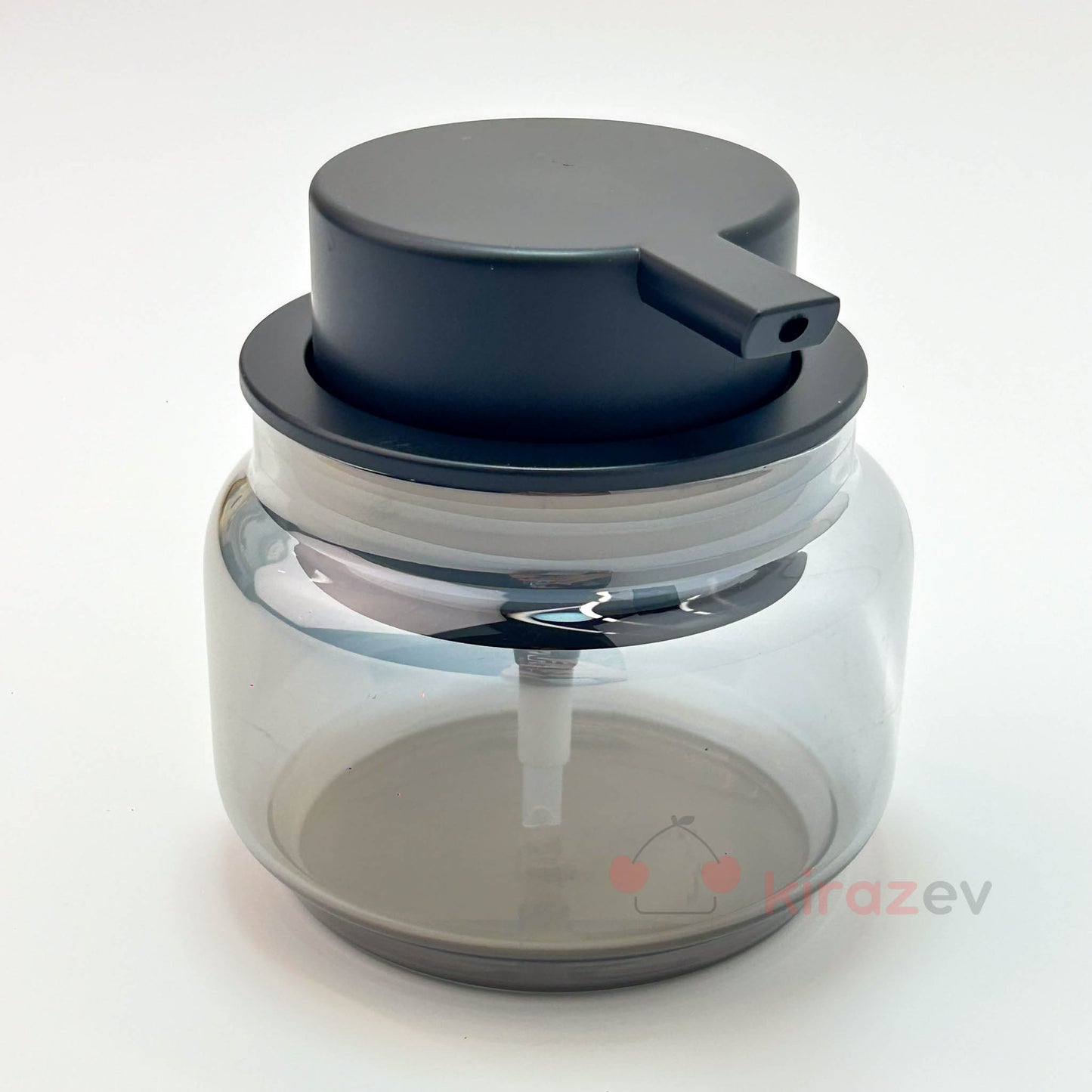 Tombul Kısa Sıvı Sabunluk Siyah Kapaklı