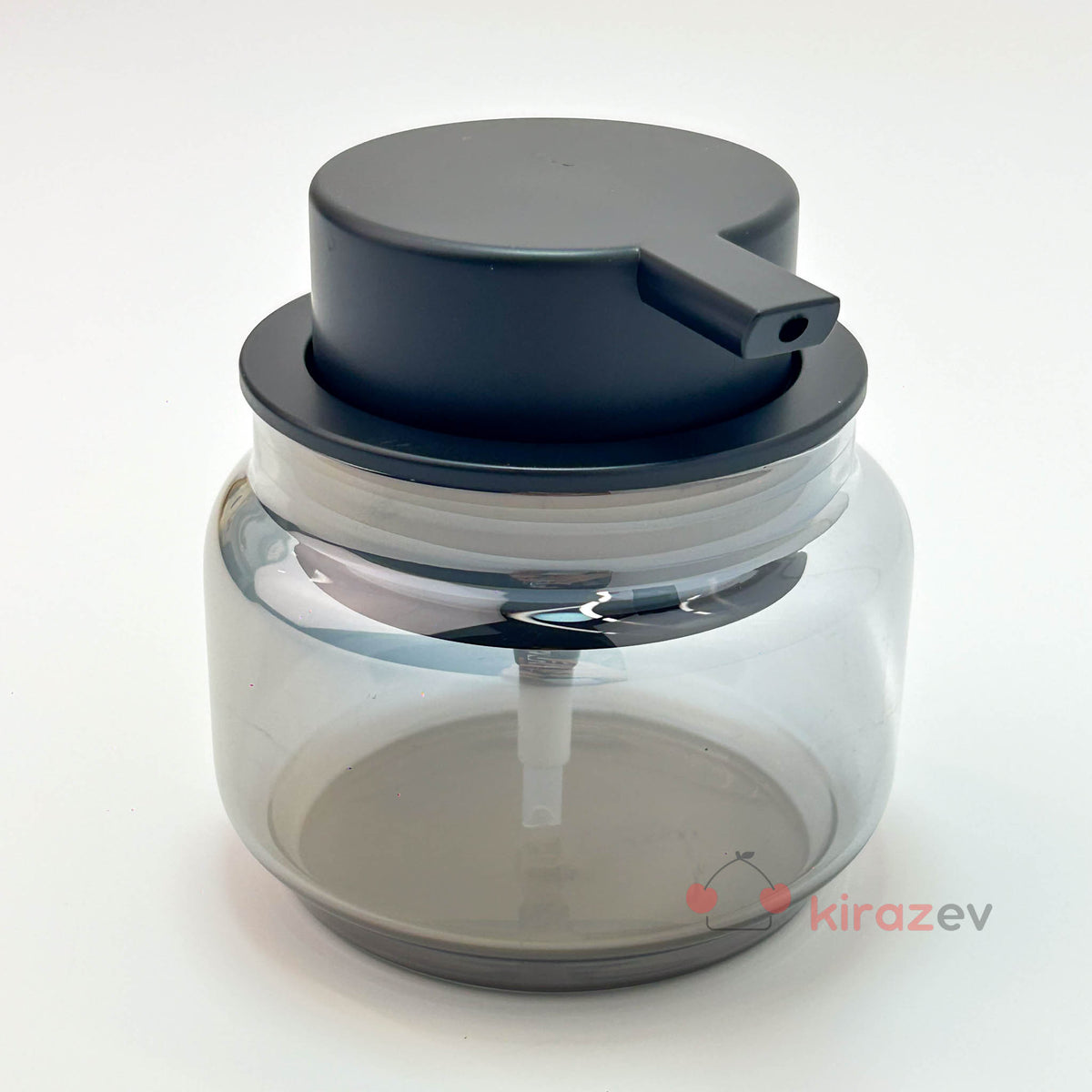 Tombul Kısa Sıvı Sabunluk Siyah Kapaklı