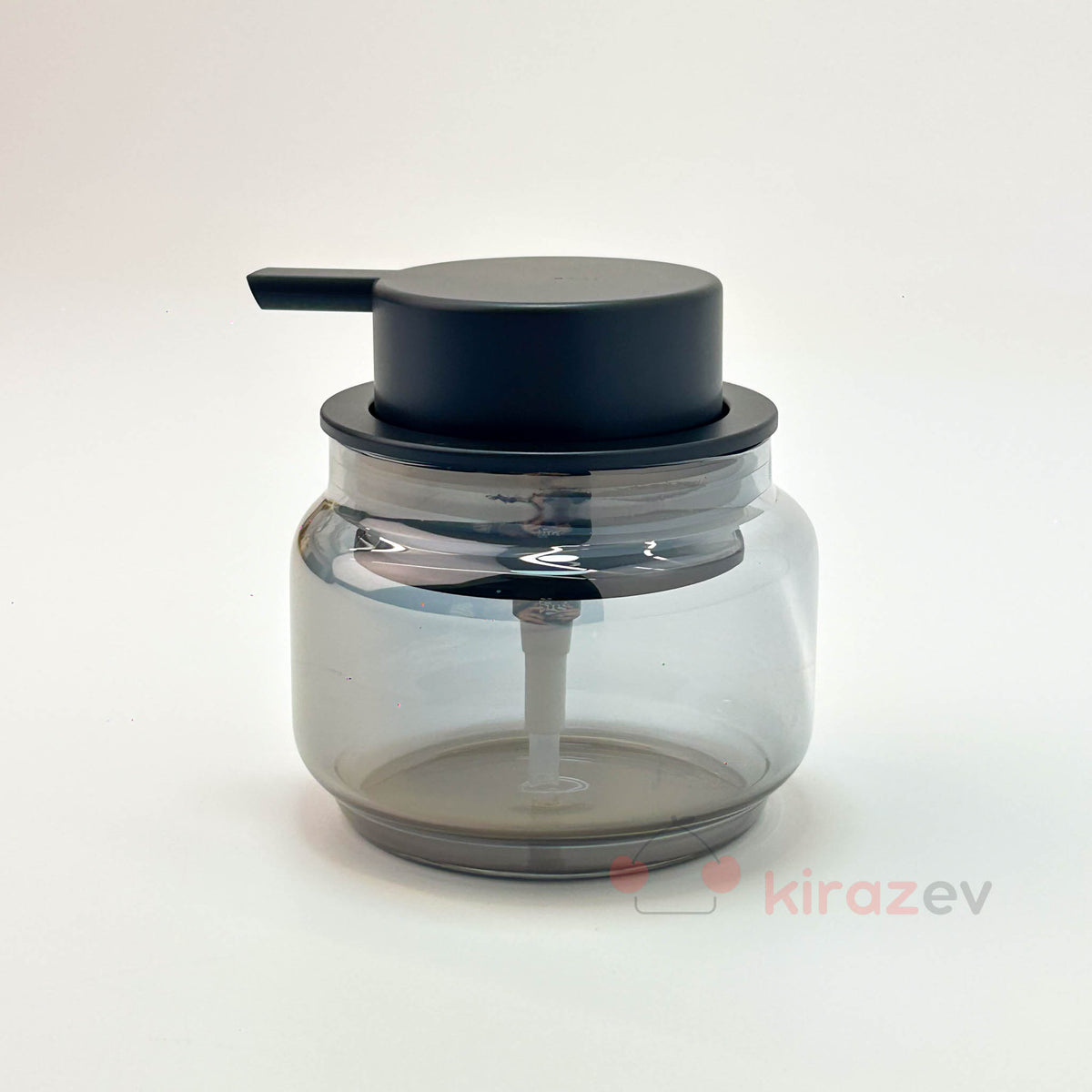 Tombul Kısa Sıvı Sabunluk Siyah Kapaklı