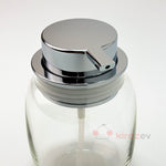 Tombul Şeffaf Sıvı Sabunluk – Krom Kapaklı