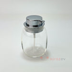 Tombul Şeffaf Sıvı Sabunluk – Krom Kapaklı