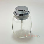 Tombul Şeffaf Sıvı Sabunluk – Krom Kapaklı