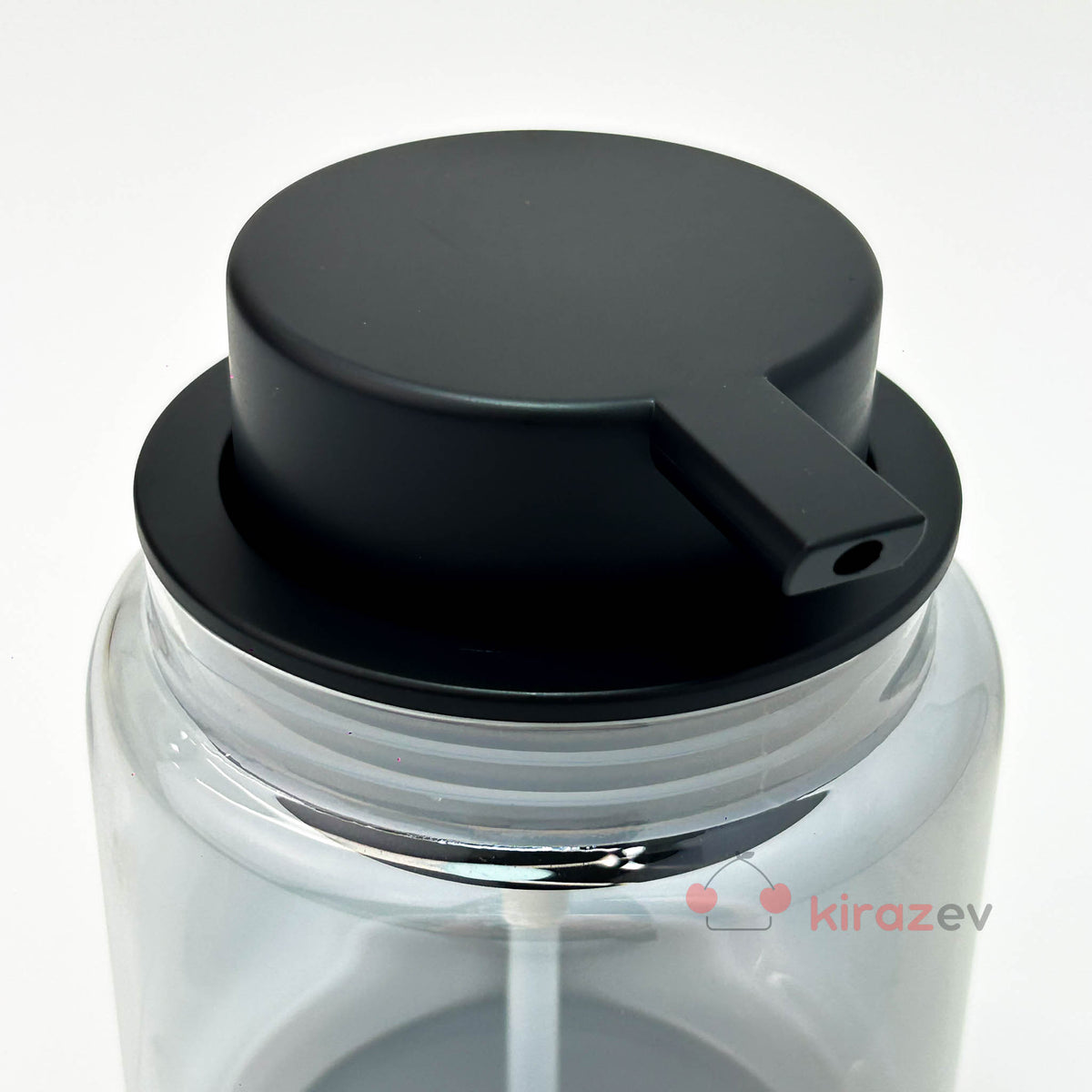 Tombul Siyah Sıvı Sabunluk – Krom Kapaklı