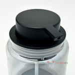 Tombul Siyah Sıvı Sabunluk – Krom Kapaklı