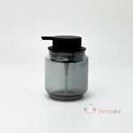 Tombul Siyah Sıvı Sabunluk – Krom Kapaklı