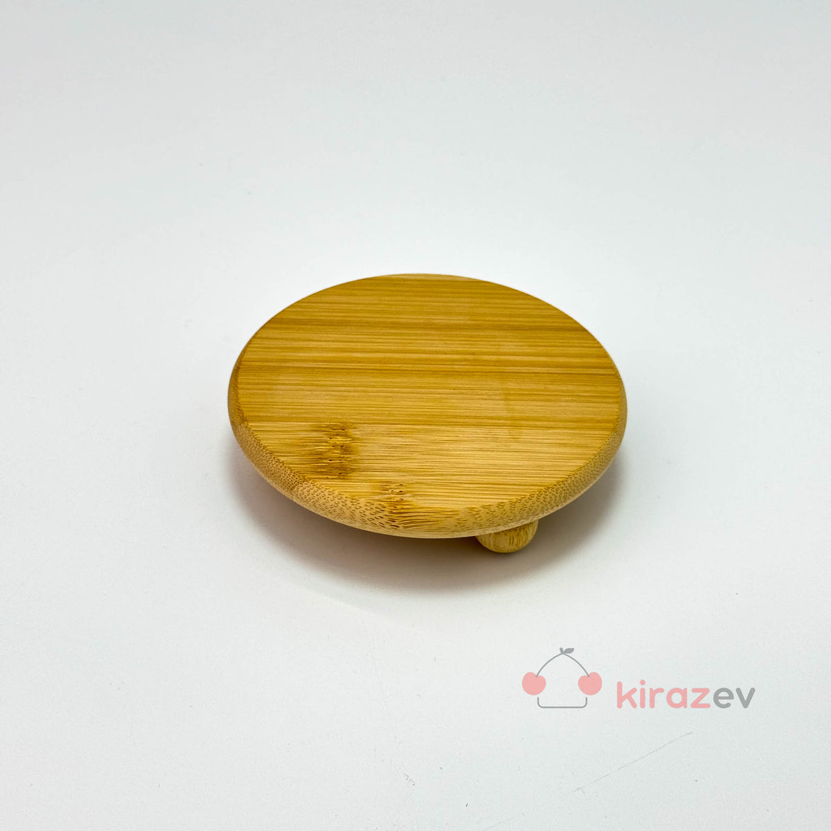 Top Ayaklı Bambu Yağdanlık Altlığı – Mini Stand