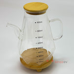 Vento Konik Cam Yağdanlık 900 ml – Bambu Kapaklı