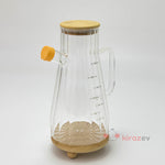 Vento Orange Cam Yağdanlık 900 ml – Bambu Kapaklı