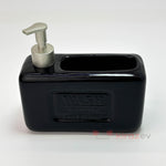 Seramik Sıvı Deterjanlık Hazneli Siyah