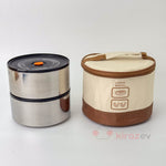 Yuvarlak Termal Çantalı Yemek Kabı Termos Seti