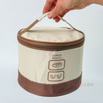 Yuvarlak Termal Çantalı Yemek Kabı Termos Seti