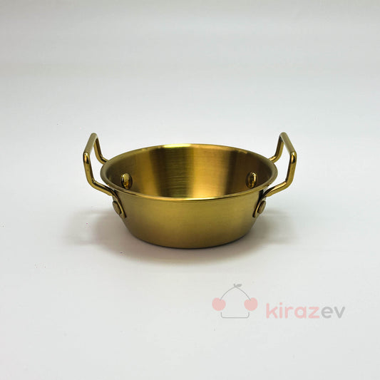 10 cm Gold Çelik Sunum Tavası