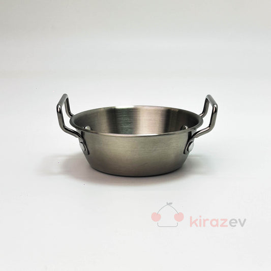 12 cm Gümüş Çelik Sunum Tavası