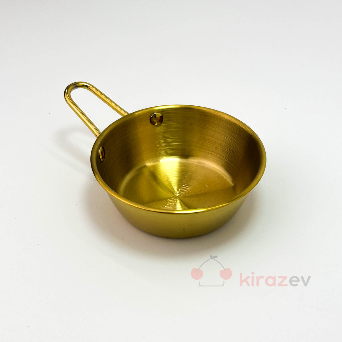 Gold Tek Kulplu Çelik Sunum Tavası - 12 cm