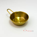 Gold Tek Kulplu Çelik Sunum Tavası - 12 cm - Kiraz Ev