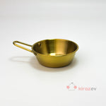 Gold Tek Kulplu Çelik Sunum Tavası - 12 cm - Kiraz Ev