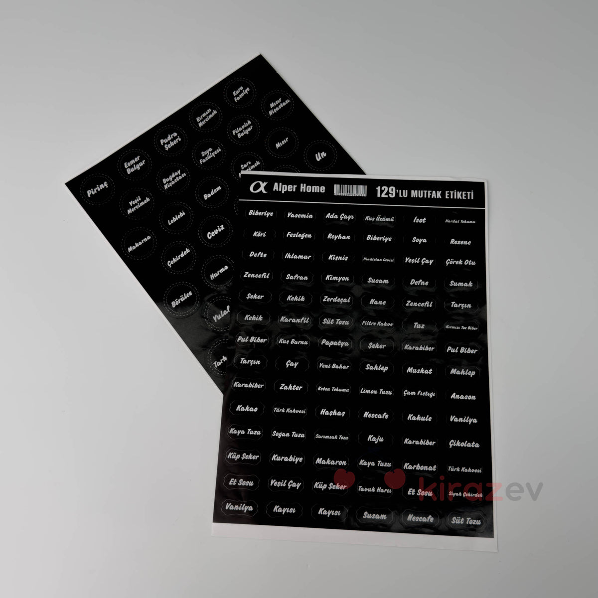 Baharat ve Mutfak Etiketi Seti