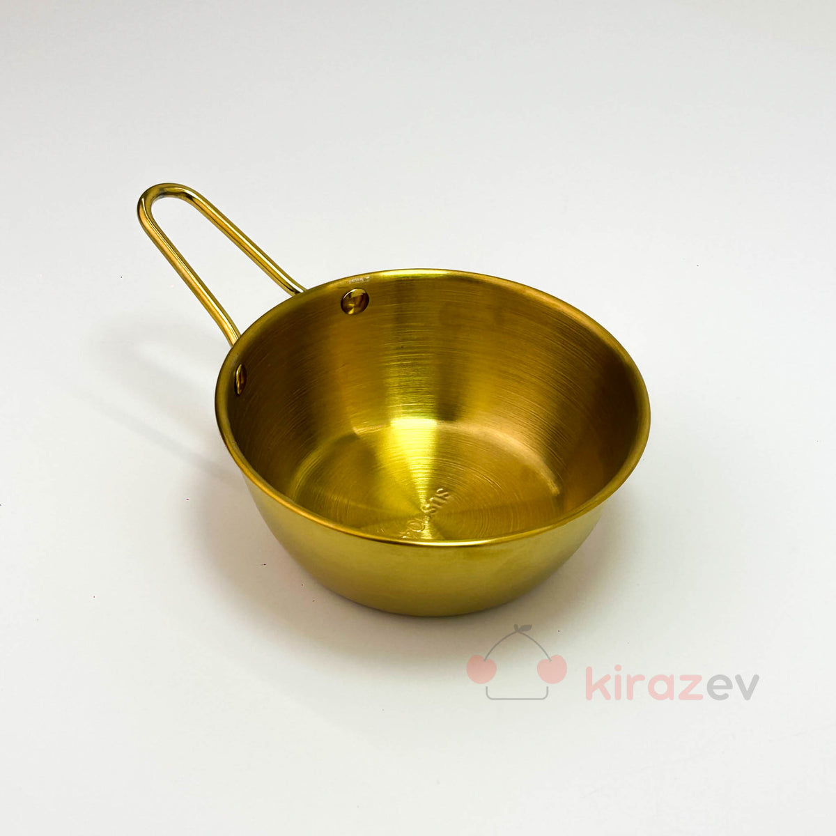 Gold Tek Kulplu Çelik Sunum Tavası - 14 cm