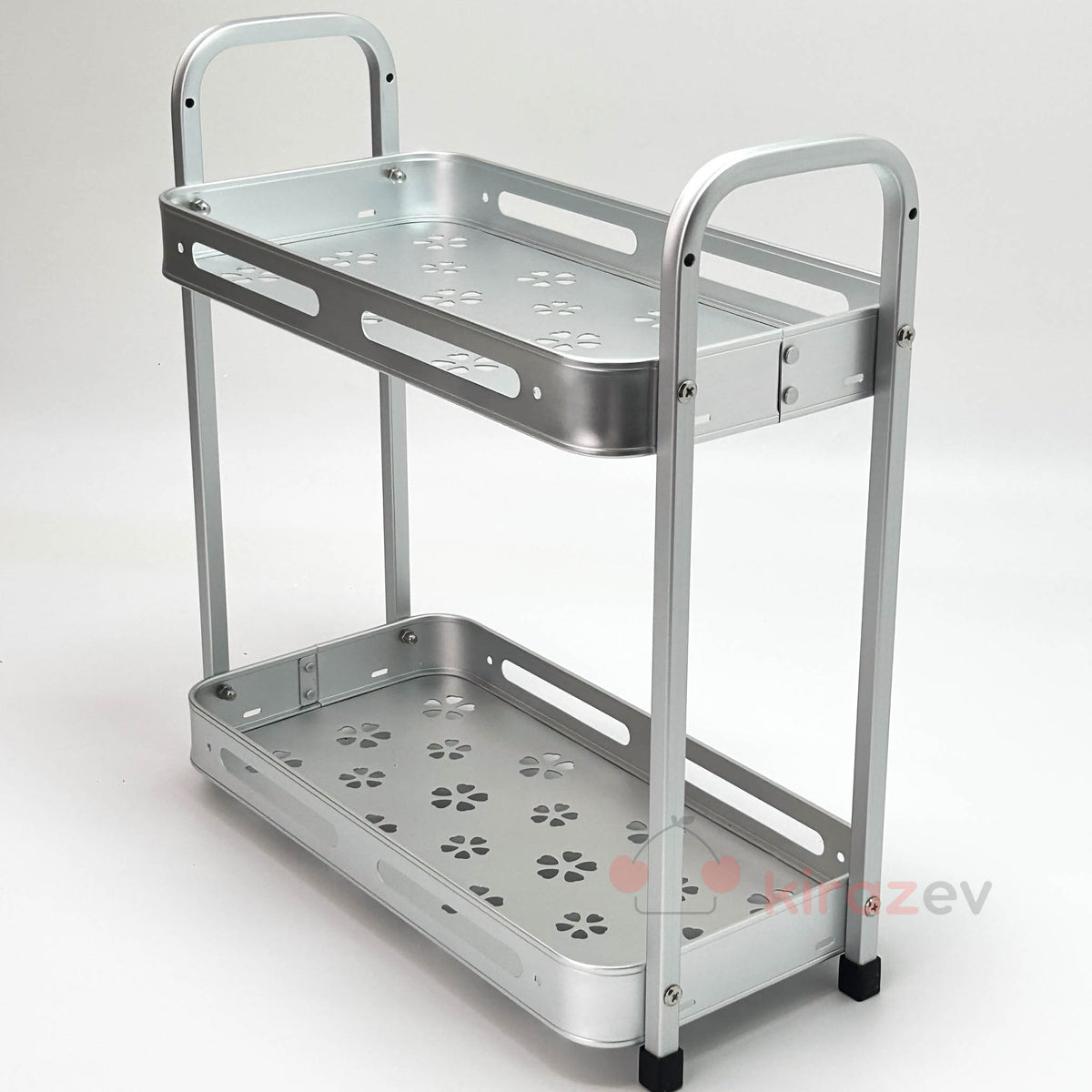 2 Katlı Alüminyum Mutfak ve Banyo Düzenleme Rafı