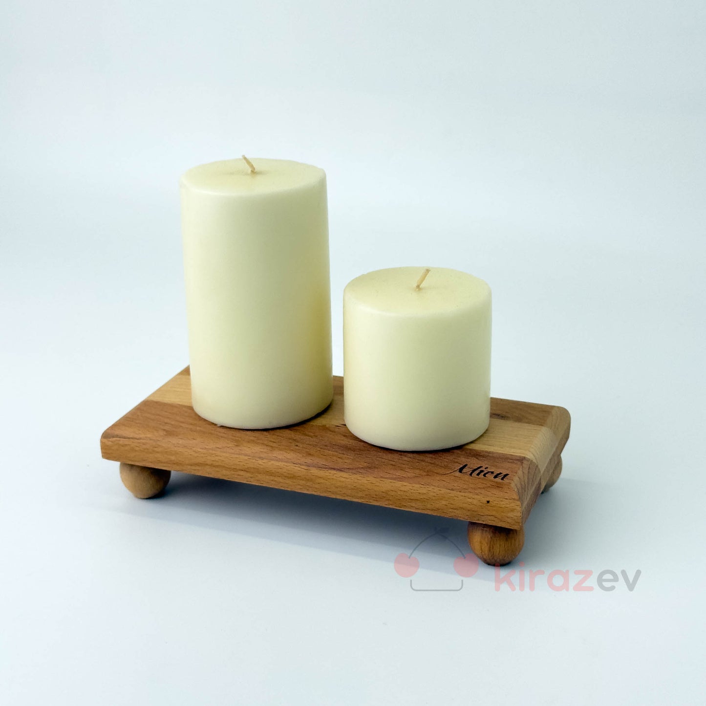 Ahşap Yağdanlık ve Mumluk Standı