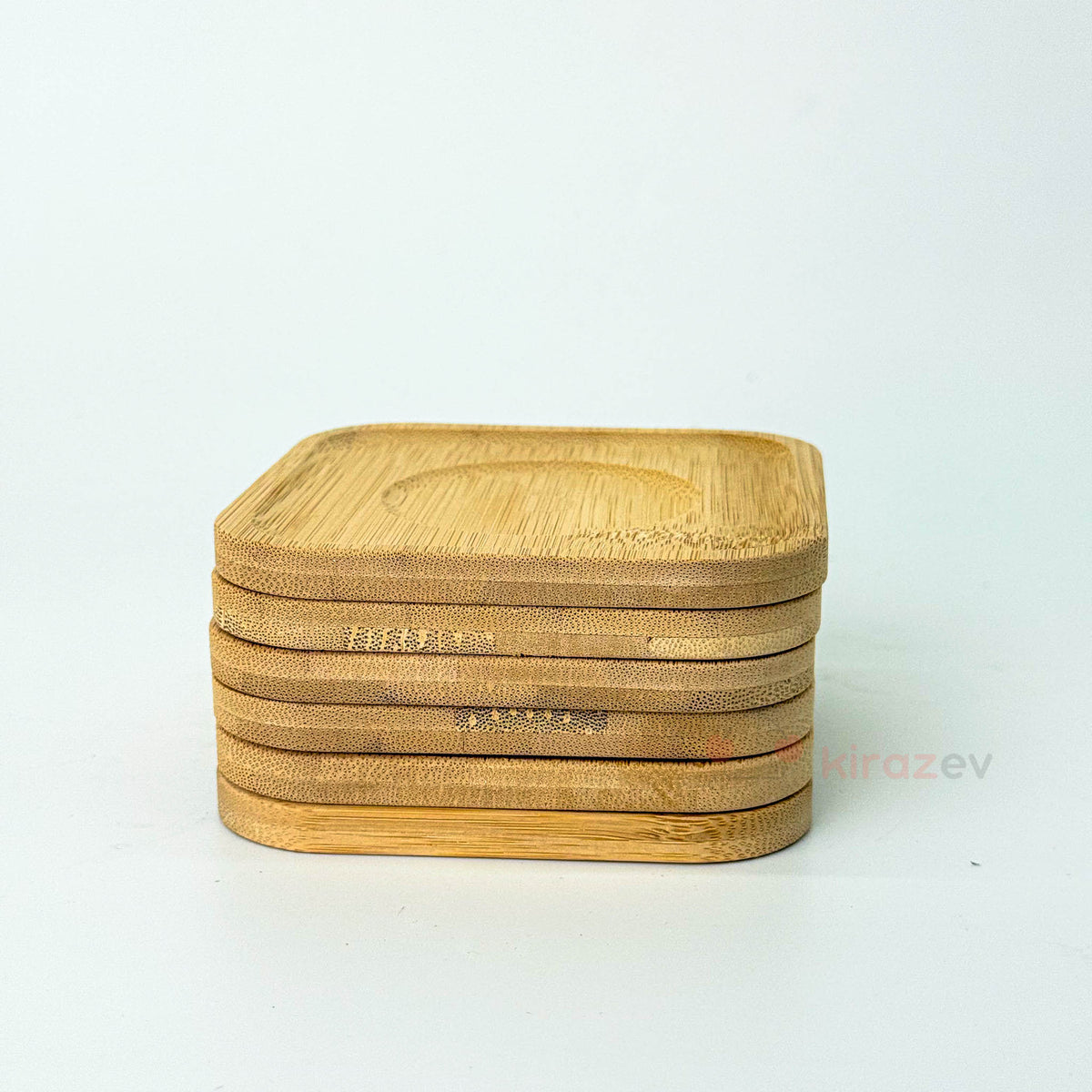 Kare Bambu Bardak Altlığı 6'lı