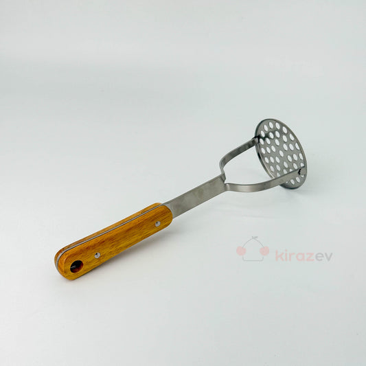 Ahşap Saplı Paslanmaz Patates Ezici