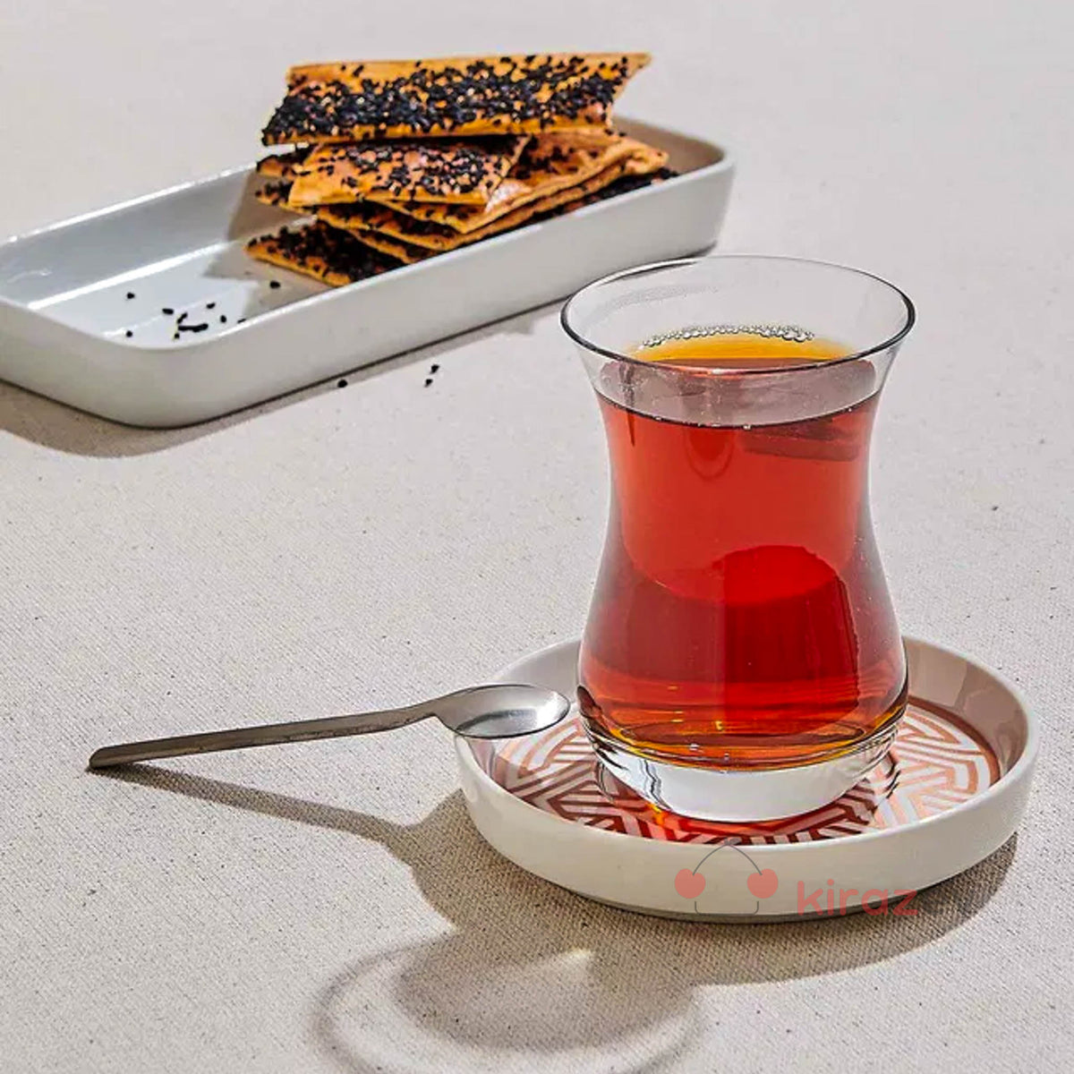 Paşabahçe Aida Çay Bardağı - 6'lı Set - Kiraz Ev