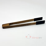 Akasya Saplı Silikon Maşa - Siyah