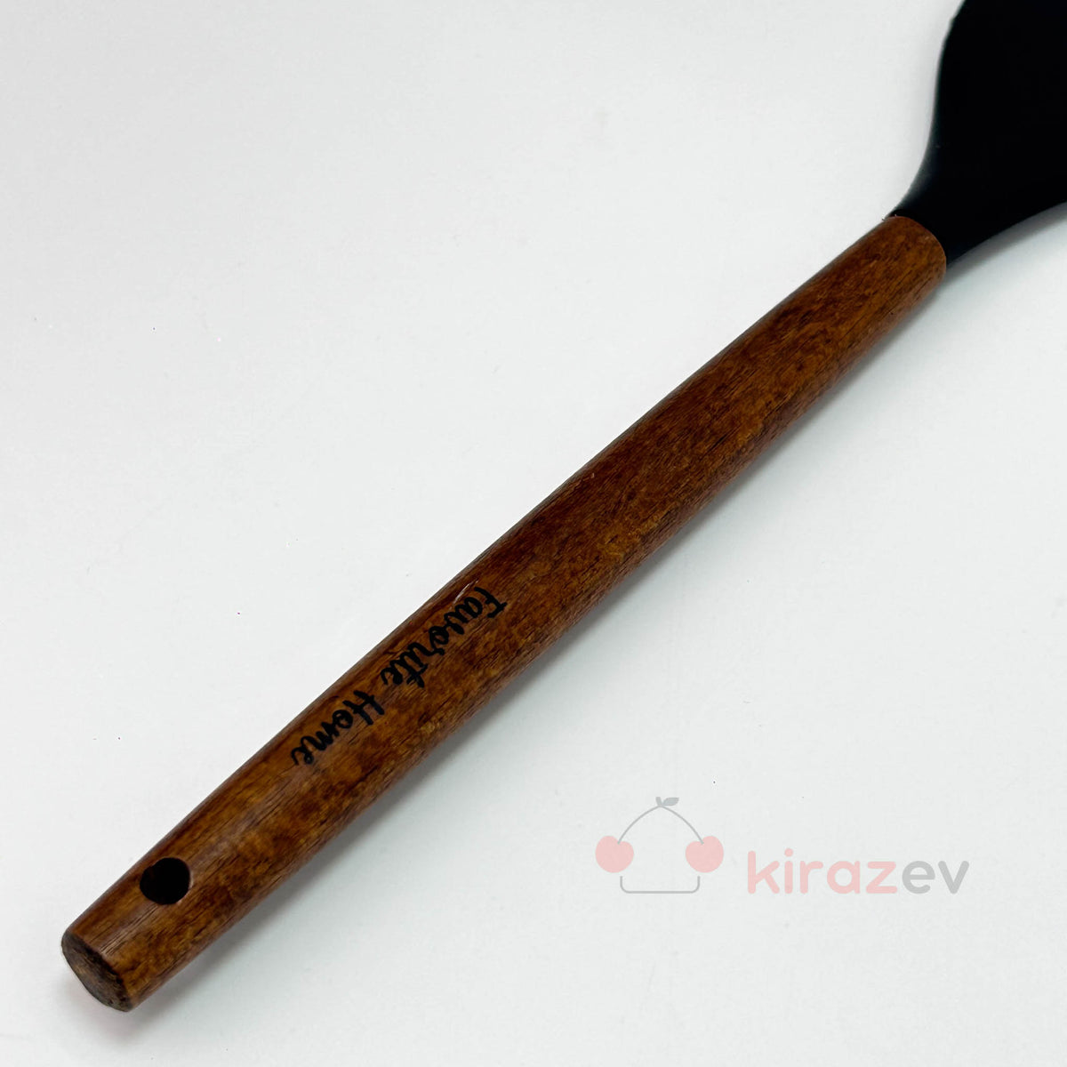 Akasya Saplı Silikon Spatula Siyah