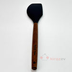 Akasya Saplı Silikon Spatula Siyah