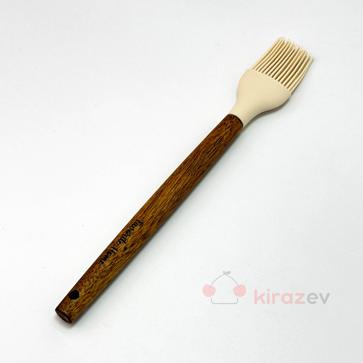 Akasya Saplı Silikon Yumurta Fırçası – Krem