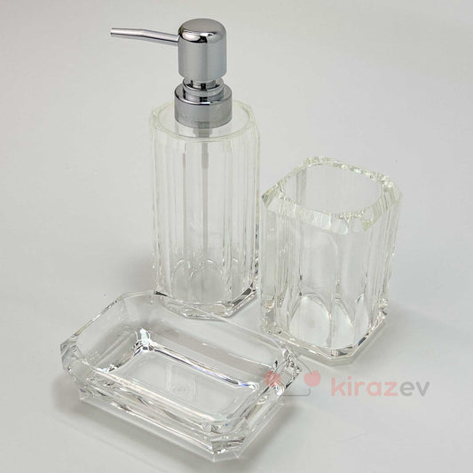 Akrilik 3'lü Banyo Seti