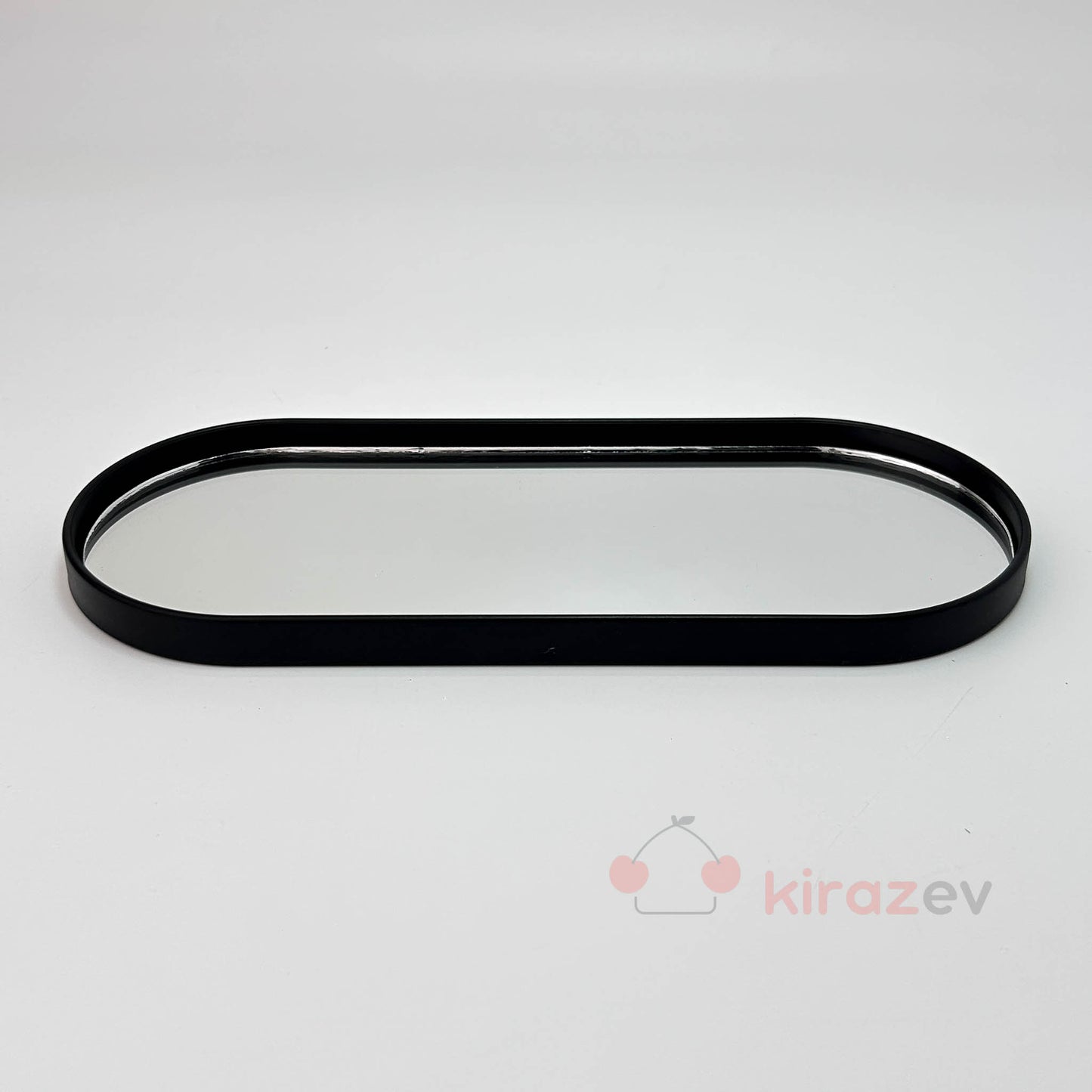 Aynalı Siyah Sunumluk – Modern ve Minimal Dekoratif Tepsi