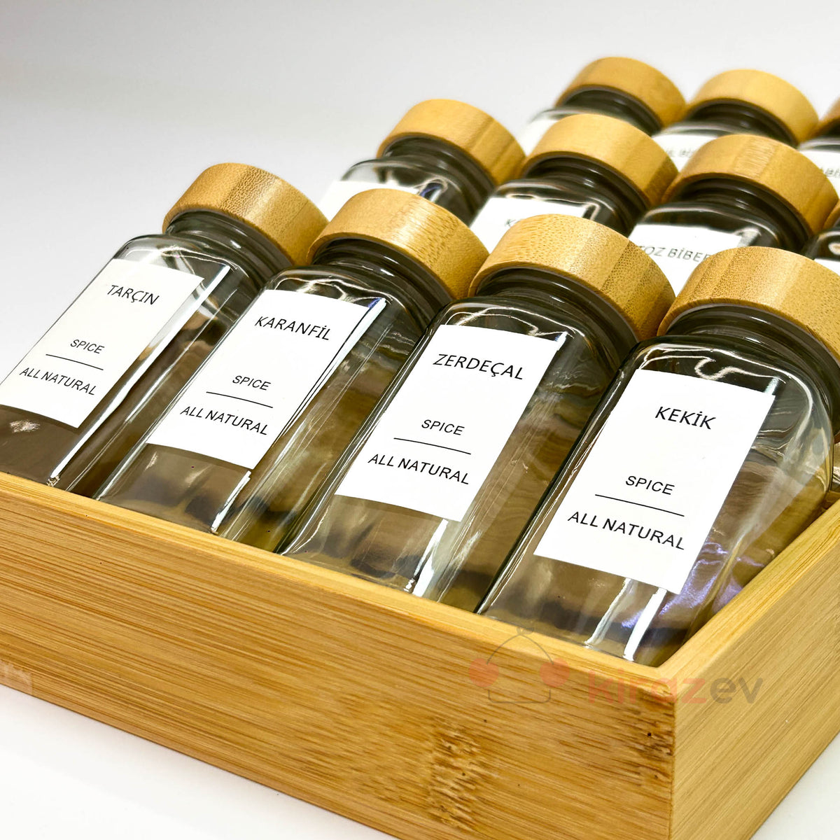 Bambu 3 Katlı Baharatlık Düzenleyici