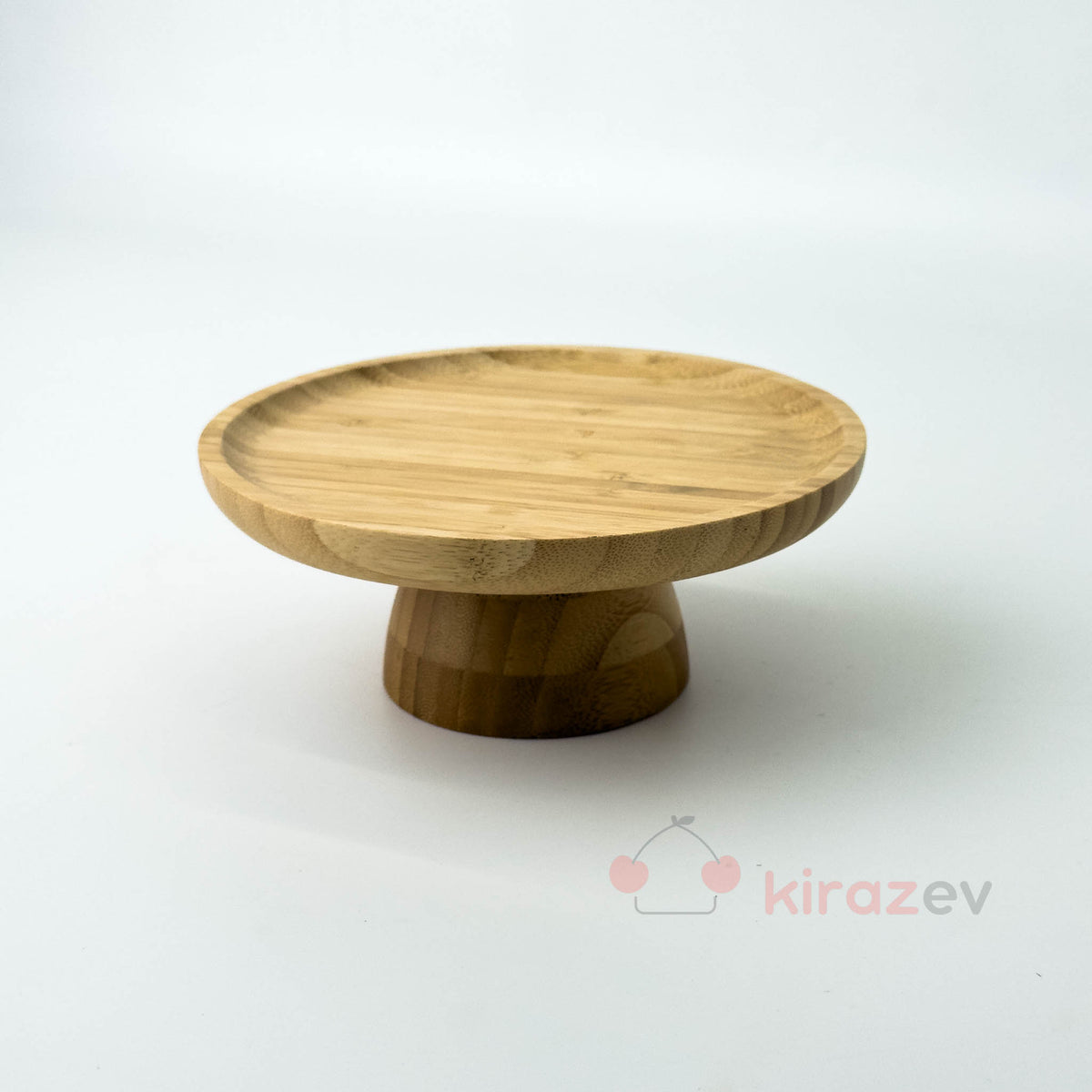 Bambu Ayaklı Sunumluk – Yuvarlak Servis Standı