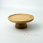 Bambu Ayaklı Sunumluk – Yuvarlak Servis Standı